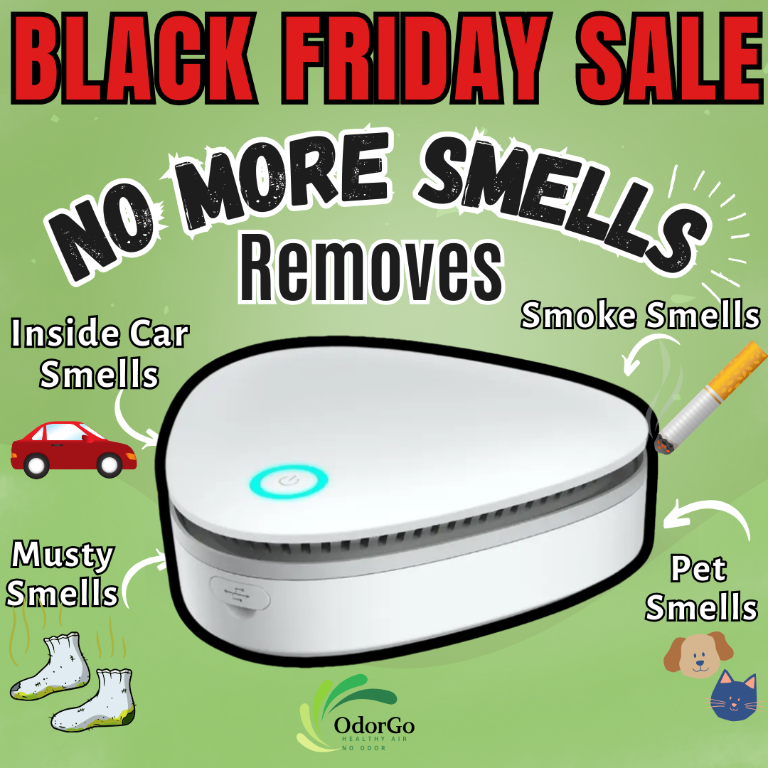 OdorGo - Smoke Smell Remover Device - Home & Car - Upgraded Version-