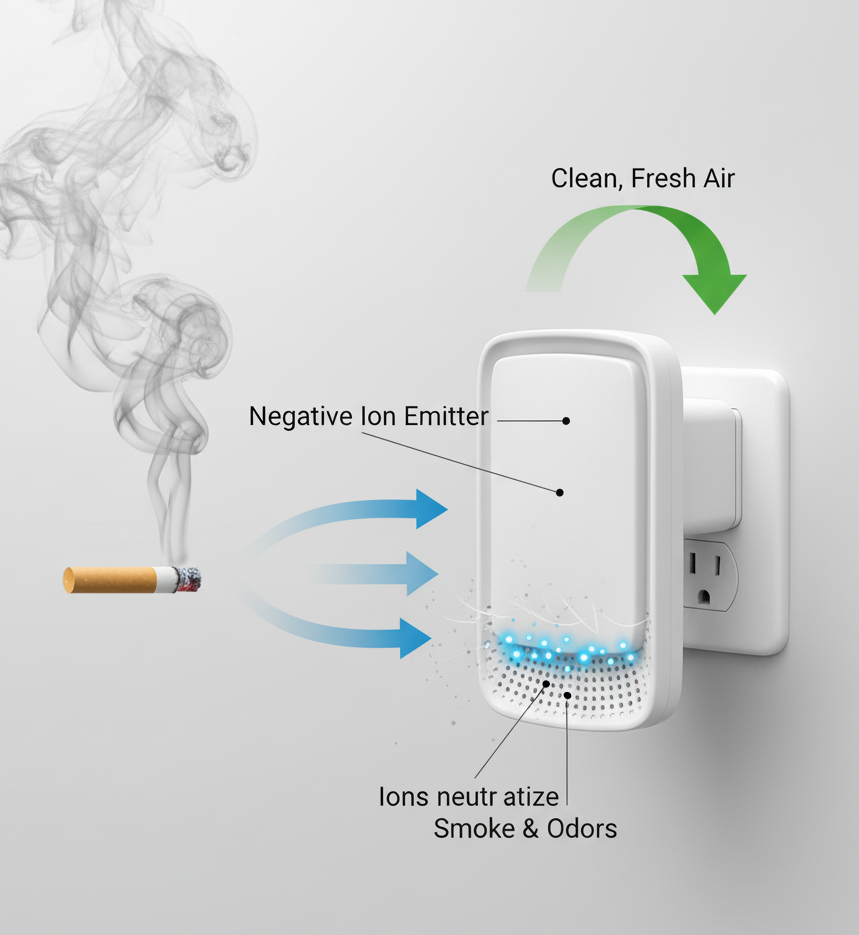 AeroGuard Pro - Plug in Smoke Removal Device